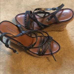 Wicker Wedge Sandals